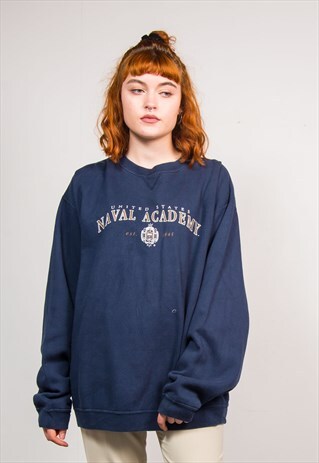90'S VINTAGE US NAVAL ACADEMY SWEATER SWEATSHIRT