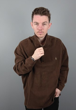 VINTAGE RALPH LAUREN QUARTER ZIP SWEATSHIRT SWEATER
