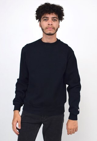 VINTAGE 90S CHAMPION BLACK SWEATSHIRT