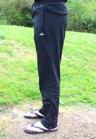 VINTAGE 90S ADIDAS JOGGERS - SMALL - TRACKSUIT BOTTOMS