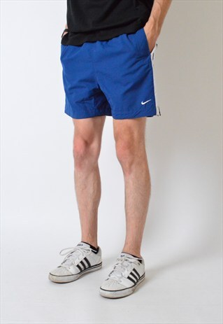 VINTAGE 90S NAVY BLUE NIKE SPORTS SHORTS