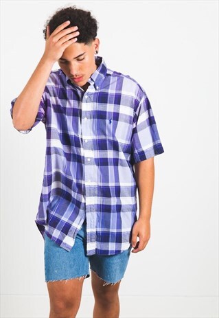 VINTAGE 80 POLO RALPH LAUREN SHORT SLEEVE SHIRT / S3124