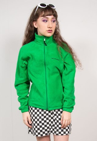 COLUMBIA VINTAGE GREEN FLEECE JACKET