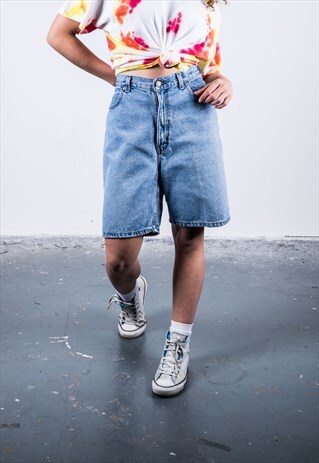 LEE VINTAGE 1990S BLUE DENIM SHORTS
