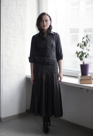 VINTAGE 90'S BLACK SHIMMERING DRESS