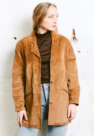 VINTAGE 90S SUEDE LEATHER JACKET