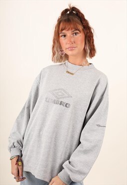 Vintage 90S Umbro spell out drill sweatshirt 
