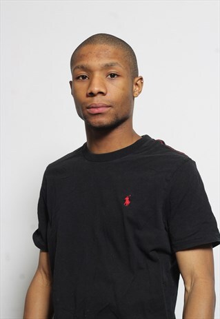 VINTAGE RALPH LAUREN LOGO T-SHIRT BLACK