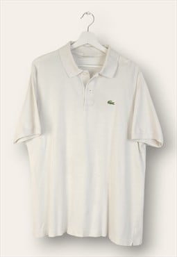 Vintage Lacoste Polo Classic in White M