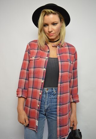 VINTAGE 90S POLO RALPH LAUREN RED CHECKED SHIRT RETRO PREPPY