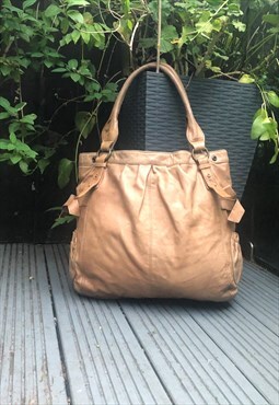 Vintage  Leather Tote Bag