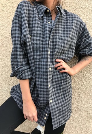 VINTAGE FLANNEL OVERSIZED RETRO UNISEX SHIRT