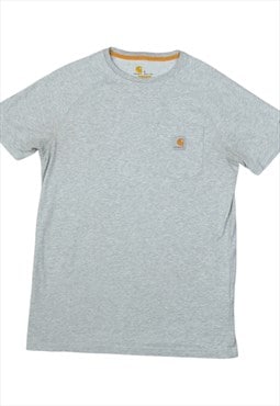 Vintage Carhartt Pocket T-Shirt Grey Small