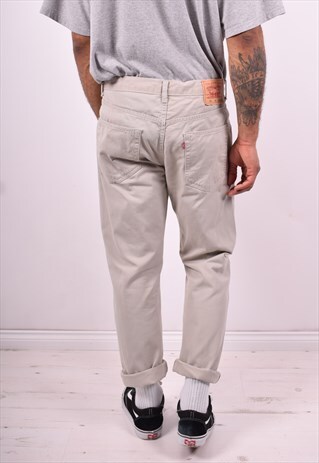 LEVI'S 511 MENS VINTAGE JEANS W34 L29 GREY 90'S