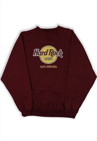 HARD ROCK CAFE VINTAGE GATLINBURG MAROON SWEATSHIRT WOMENS