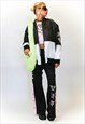 JUNGLECLUB FAUX FUR LIME GREEN SHOULDER BAG