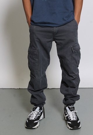 VINTAGE CARHARTT GREY CARGO TROUSERS