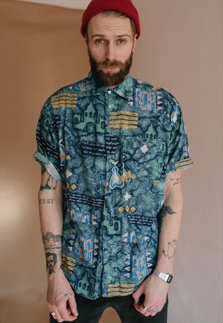 VINTAGE PATTERNED 80S' CRAZY SHIRT