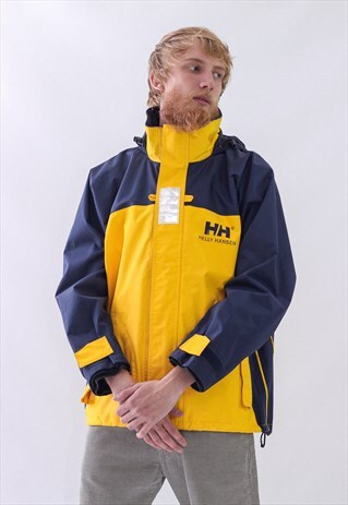 VINTAGE MENS HELLY HANSEN WINDBREAKER SAILING GEAR JACKET