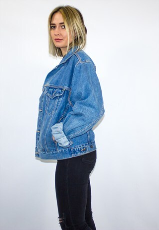 VINTAGE STONEWASH OVERSIZED DENIM JACKET
