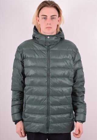 BEST COMPANY MENS VINTAGE PADDED JACKET XXL GREEN 90S