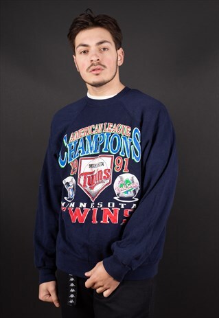 MINNESOTA TWINS MBL 1991 CHAMPIONSHIP CREWNECK SWEATSHIRT