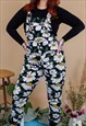 DOODLE DAISY RETRO STRETCH DUNGAREES 