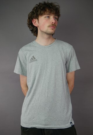 VINTAGE ADIDAS MANCHESTER UNITED T-SHIRT IN GREY