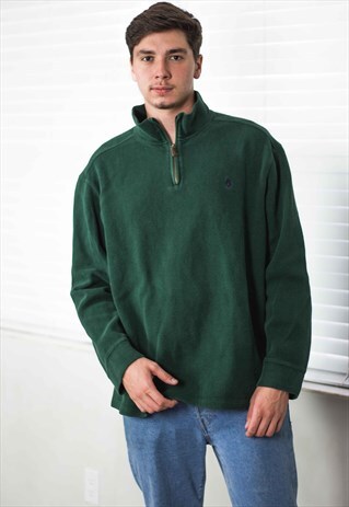 VINTAGE POLO RALPH LAUREN 1/4 ZIP JUMPER LOGO 90S XXL 22.5
