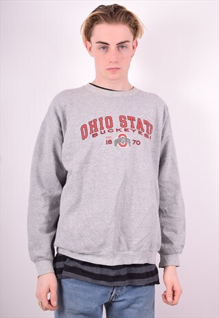 CHAMPION MENS VINTAGE OHIO STATE SWEATSHIRT JUMPER LARGE