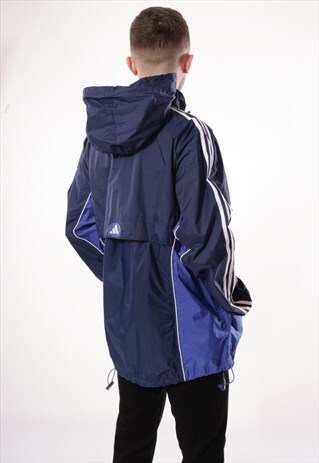 VINTAGE ADIDAS SHELL RAINPROOF JACKET LOGO OVERSIZED 12981