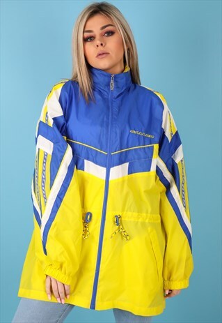 VINTAGE WINDBREAKER JACKET IN MULTI NJ522B