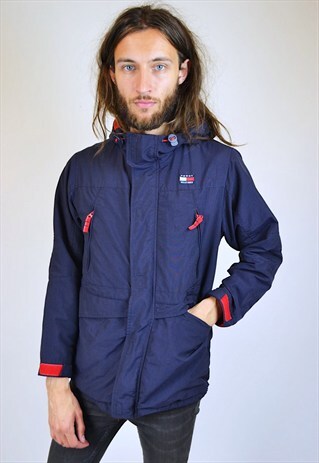 VINTAGE 90'S TOMMY HILFIGER HOODED JACKET