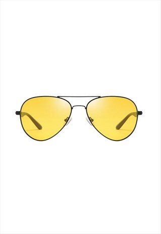 GRACE SMALL AVIATOR SUNGLASSES YELLOW