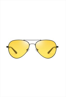 Grace Small Aviator Sunglasses Yellow