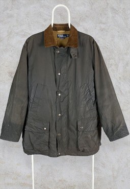 Polo Ralph Lauren Waxed Jacket Green Field Utility Medium