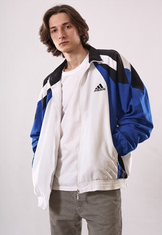 90'S VINTAGE MENS ADIDAS WINDBREAKER TRAINING SUIT JACKET