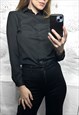 BLACK CLASSY LADIES SHIRT / BLOUSE 