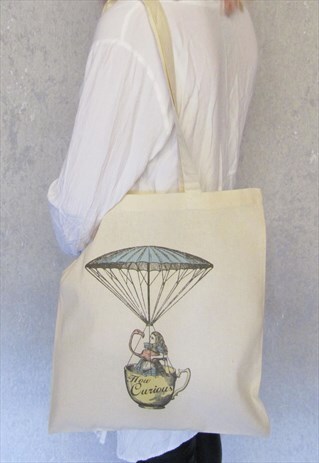 ALICE HOW CURIOUS TOTE BAG