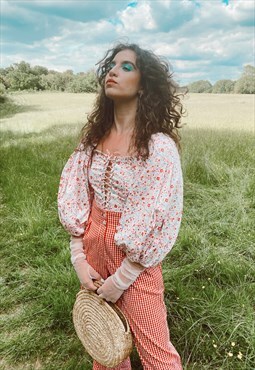 The Corset Blouse in Ditsy Floral