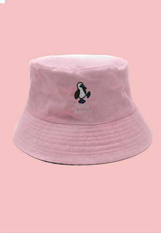 PINK REVERSIBLE BUCKET HAT