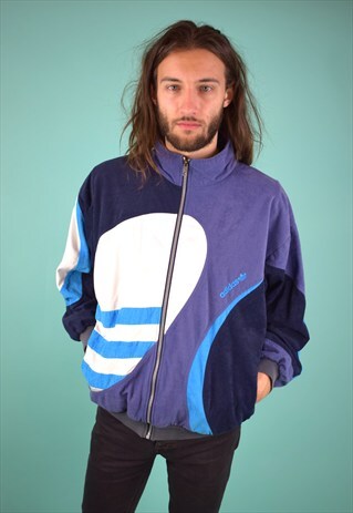 VINTAGE 90'S ADIDAS VELOUR TRACK JACKET