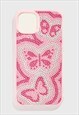Skinnydip London All Over Gem Butterfly Shock iPhone Case