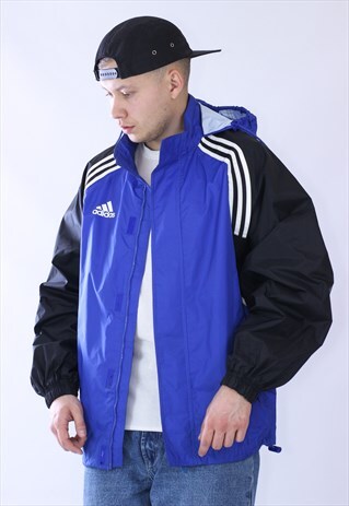 VINTAGE MENS ADIDAS PERFOMANCE WATERPROOF JACKET