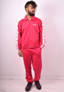 pink tracksuit set mens