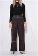 VINTAGE 90S SPORTS Y2K GOTH BLACK UMBRO NYLON JOGGER PANTS