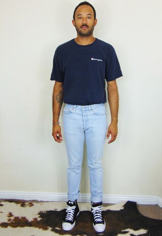 80S CLASSIC HIGH RISE WELL WORN USA 501 STONEWASH JEANS 32