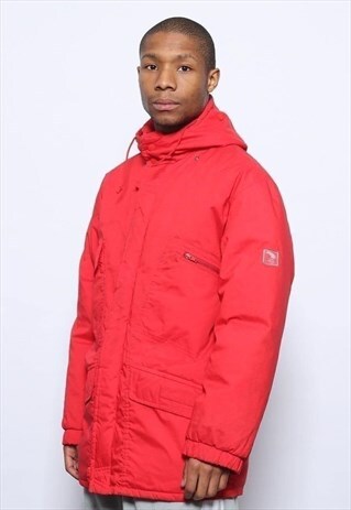 VINTAGE FILA PADDED JACKET RED