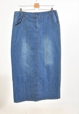 Vintage 90s maxi denim skirt