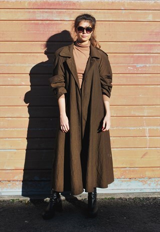 VINTAGE 90S BRONZE TRENCH